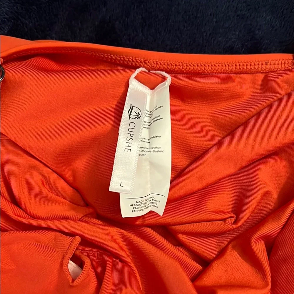 Vibrant Women's Swimwear Set - Blue and Orange - Picture 5 of 6